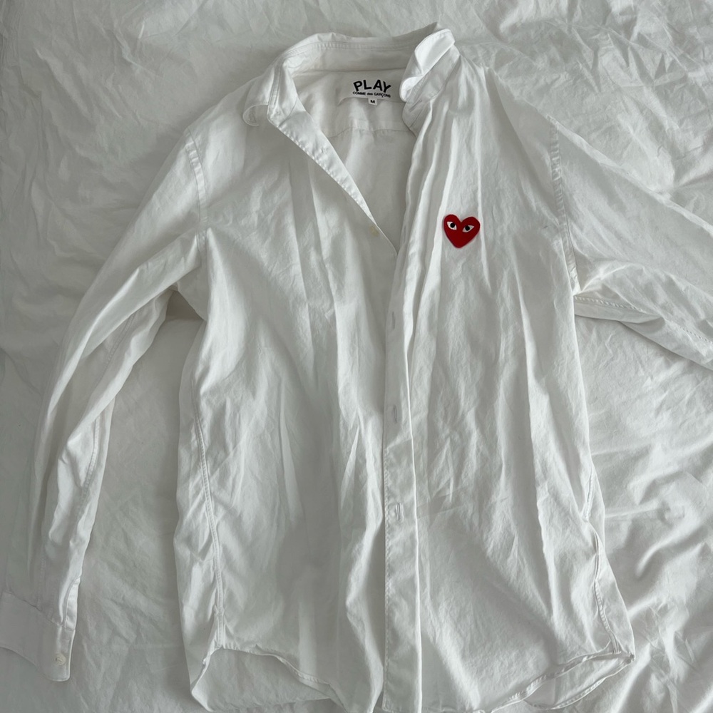 Comme de garçons white button down